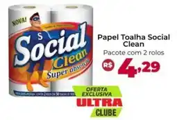 Ultrabox Papel Toalha Social Clean oferta