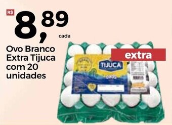 Frangolândia Ovo branco extra Tijuca com 20 unidades oferta