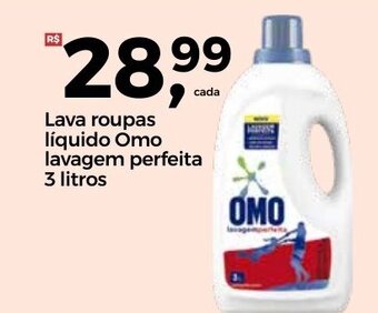 Lava Roupas Liquido Omo Lavagem Perfeita 3L