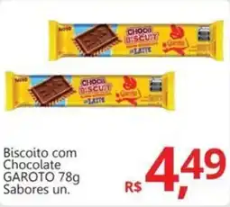 Supermercados Koch Biscoito com Chocolate GAROTO Sabores un. oferta