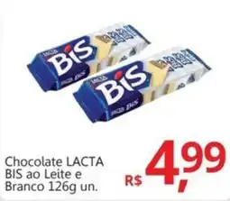 Supermercados Koch Chocolate LACTA BIS ao Leite e Branco oferta