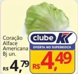 Supermercados Koch Coração Alface Americana Bj un. oferta