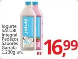 Supermercados Koch Iogurte SALUBI Integral Pedaços Sabores oferta
