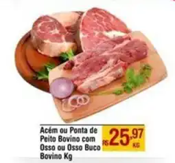 Max Atacadista Acém ou Ponta de Peito Bovino com Osso ou Osso Buco Bovino oferta