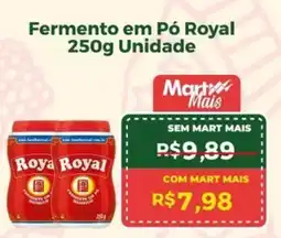 Mart Minas Fermento em Pó Royal Unidade oferta