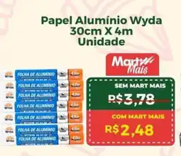 Mart Minas Papel Alumínio Wyda oferta