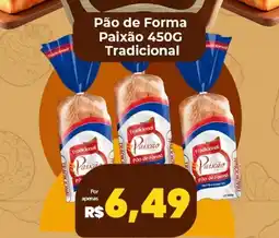 Vivendas Supermercados Pão de Forma Paixão Tradicional oferta