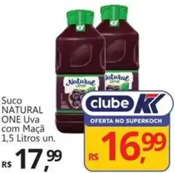 Supermercados Koch Suco NATURAL ONE Uva com Maçã un. oferta