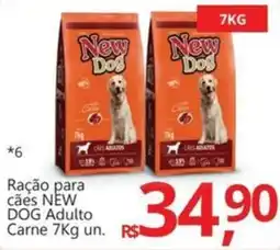 Supermercados Koch Ração para cães NEW DOG Adulto Carne oferta