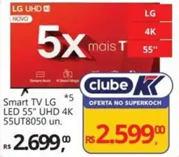 Supermercados Koch Smart TV LG LED 55" UHD 4K 55UT8050 un. oferta