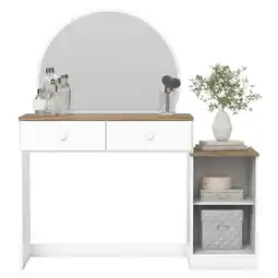 Benoit Penteadeira Henn D921-190 Agnes 1 Porta 2 Gavetas Com Espelho 138x124x44,5cm oferta