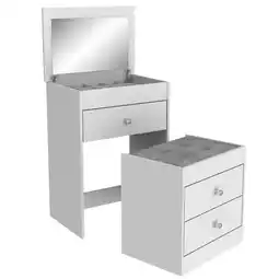 Benoit Comoda / Penteadeira MovelBento MB1011 3 Gavetas Com Banqueta oferta