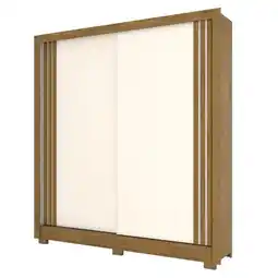 Benoit Guarda Roupa / Roupeiro Henn B93 2 Portas Deslizantes 4 Gavetas MDP 215x200x48,5cm oferta