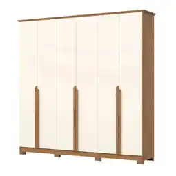 Benoit Guarda Roupa / Roupeiro Henn D309 6 Portas 6 Gavetas 230x235x48,5cm oferta