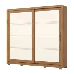 Benoit Guarda Roupa / Roupeiro Henn D326 2 Portas Deslizantes 4 Gavetas 230x250x51,5cm oferta