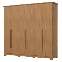 Benoit Guarda Roupa / Roupeiro Henn D327 6 Portas 6 Gavetas 240x260x60cm oferta