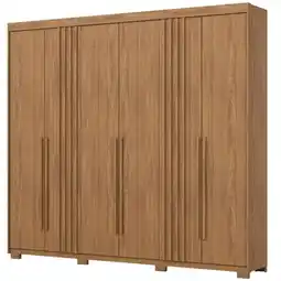 Benoit Guarda Roupa / Roupeiro Henn D325 6 Portas 4 Gavetas 230x252x48cm oferta