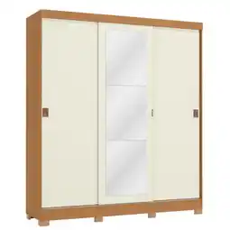Benoit Guarda Roupa / Roupeiro Kappesberg CB01R589-CNOW 3 Portas 2 Gavetas Com Espelho 205x180x53cm oferta