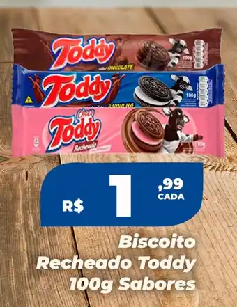 Rede Super Compras Biscoito Recheado Toddy Sabores oferta