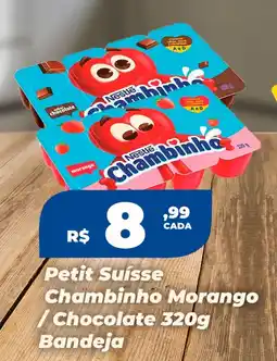 Rede Super Compras Petit Suisse Chambinho Morango/ chocolate Bandeja oferta