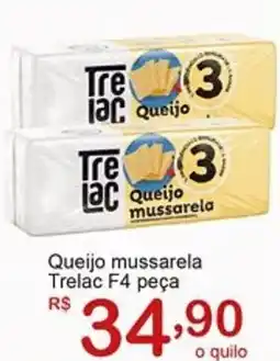 Giga Atacado Queijo mussarela Trelac F4 peça oferta