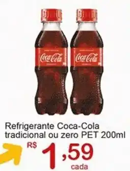 Giga Atacado Refrigerante Coca-Cola tradicional ou zero PET oferta