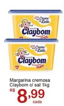 Margarina cremosa Claybom c/ sal