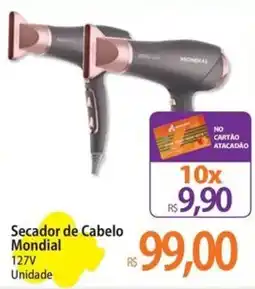 Atacadão Secador de Cabelo Mondial 127V Unidade oferta
