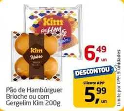 Tenda Atacado Pão de Hambúrguer Brioche ou com Gergelim Kim oferta
