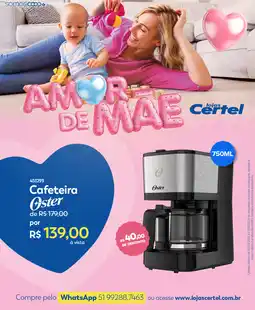 Lojas Certel Cafeteira Oster oferta