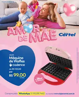 Lojas Certel Máquina de Wafles cadence oferta