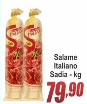 Serrano Supermercado Salame Italiano Sadia 1kg oferta