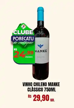 Supermercado Porecatu Vinho chileno manke clássico oferta