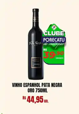 Supermercado Porecatu Vinho espanhol pata negra oro oferta