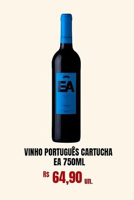 Supermercado Porecatu Vinho português cartucha ea oferta