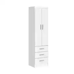 Benoit Guarda Roupa / Roupeiro San Marino Texas 2 Portas 3 Gavetas MDP 175x47x38cm oferta