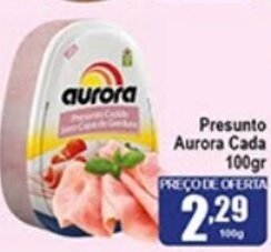 Higa's Supermercado Presunto Aurora Cada 100g oferta