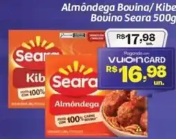 Comper Almôndega Bovina/Kibe Bovino Seara oferta
