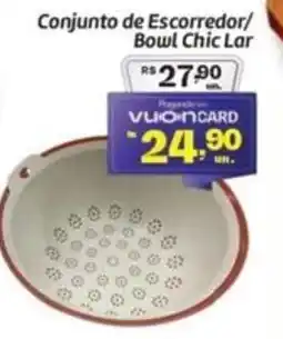 Comper Conjunto de Escorredor/ Bowl Chic Lar oferta