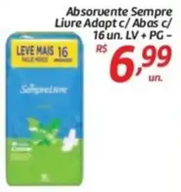 Comper Absorvente Sempre Liure Adapt c/ Abas c/ 16 un. LV + PG- oferta