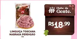 São Roque Supermercados Linguiça toscana nabrasa perdigão oferta