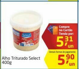Tenda Atacado Alho triturado select 400g oferta