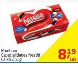 Tenda Atacado Bombom especialidades nestlé 251g oferta