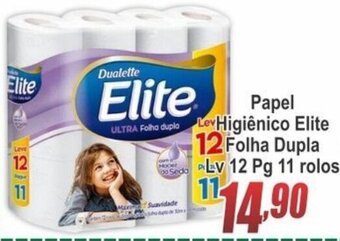 Serrano Supermercado Papel Higiénico Elite Folha Dupla Lv 12 Pg 11 rolos oferta