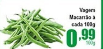 Higa's Supermercado Vagem Macarrao a cada 100g oferta