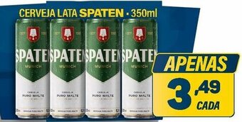 Dom Atacadista Cerveja Lata Spaten 350ml oferta