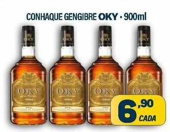 Dom Atacadista Conhaque Gengibre Oky 900ml oferta