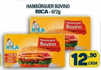Dom Atacadista Hamburguer Bovino Rica 672g oferta