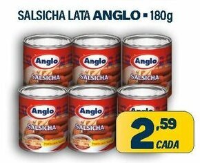 Dom Atacadista Salsicha lata Anglo 180g oferta