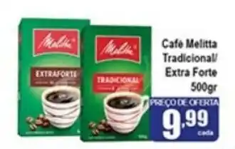 Higa's Supermercado Cafe Melitta Tradicional / Extra Forte 500g oferta